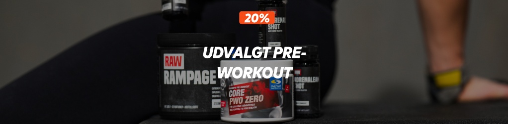 Udvalgt pre-workout - 20 %